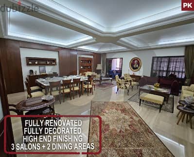 fully renovated & decorated- high end finishing -HAZMIEH  REF#PK119133