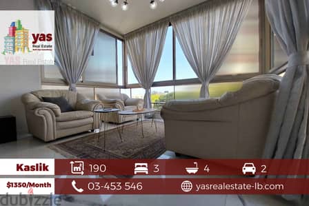 Kaslik/Sarba 190m2 | Rent | Luxury | Furnished / Equipped | IV