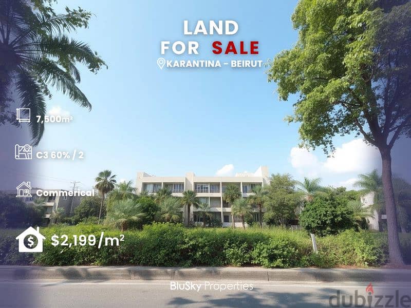 Land For SALE In Karantina أرض للبيع #RT 0