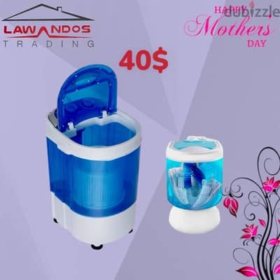 Mini washing machine غسالة صغيرة مع تعصير مع فرشاة لتنظيف للاحذية