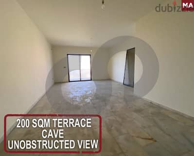 200 sqm terrace-Cave-Unobstructed view-Bchamoun, Aley REF#MA119160