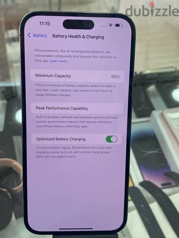 iphone 14 pro max 256gb purple battery 89% ktir ndif mesh mafkouk 6