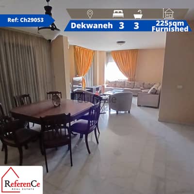 Furnished apartment for rent in Dekwaneh شقة مفروشة للايجار في الدكوان