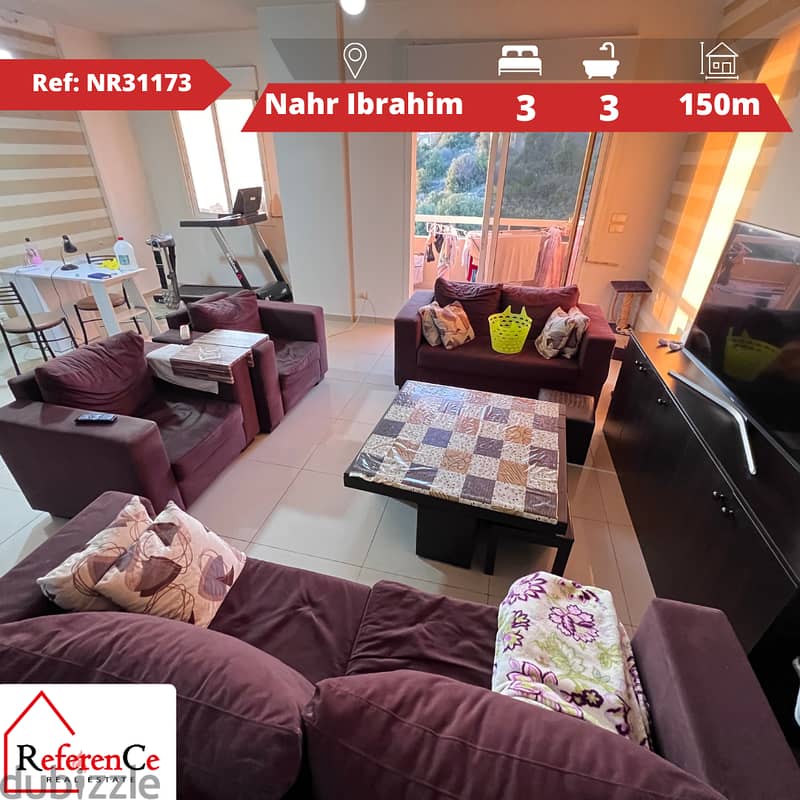 Amazing apartment with view in Nahr Ibrahim شقة مع اطلالة نهر إبراهيم 0