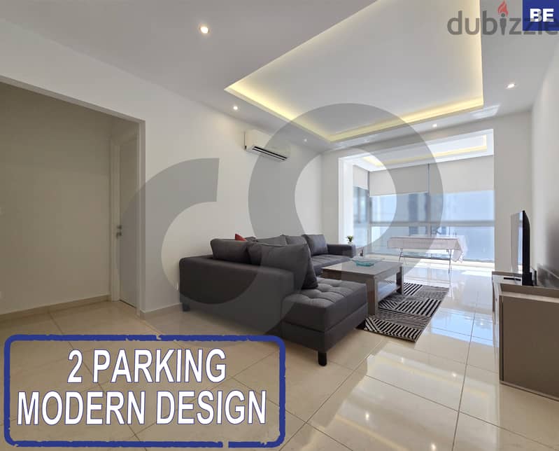 2 PARKING -- MODERN DESIGN IN ACHRAFIEH ! REF#BE119174 ! 0