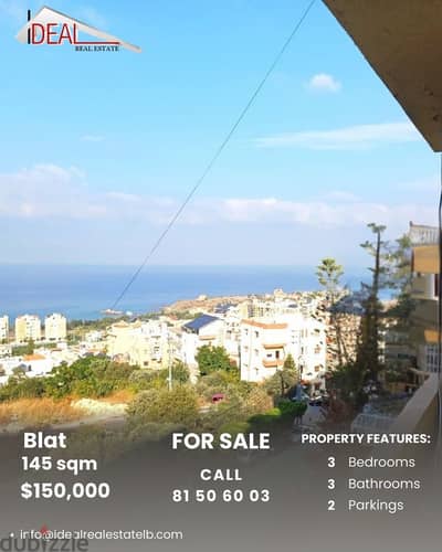 Apartment for sale in Blat Jbeil شقة للبيع في بلاط جبيل