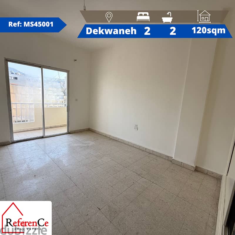 Apartment for rent in Dekwaneh شقة للإيجار في الدكوانة 0