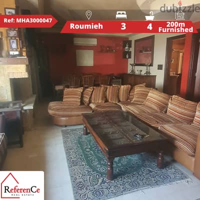 Furnished apartment for sale in Roumieh شقة مفروشة للبيع في الرومية