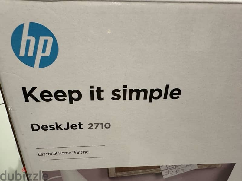 Used only once! HP DeskJet 2710 three in one color printer wireless 0