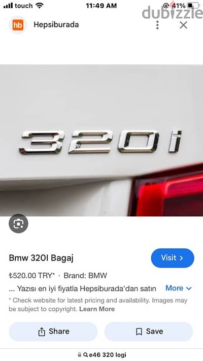 bmw 320 F30 logo original