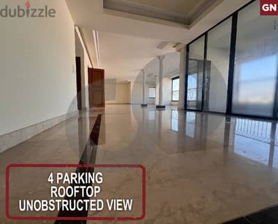 4 Parking -rooftop - Unobstructed view- Mar Roukouz  REF#GN119197