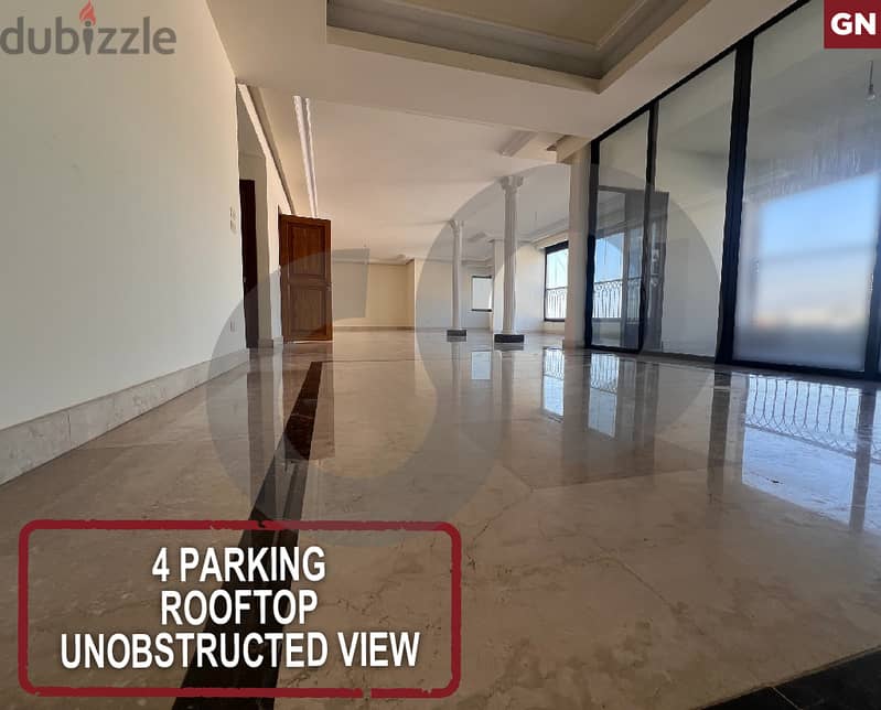 4 Parking -rooftop - Unobstructed view- Mar Roukouz  REF#GN119197 0