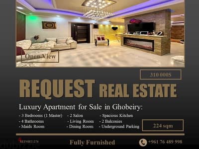 Luxury Apartment for Sale in Ghobeiry شقة فخمة للبيع في الغبيري