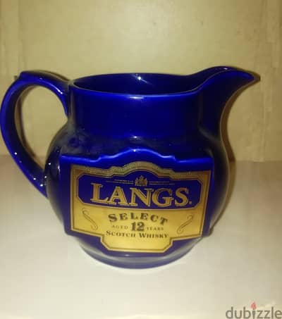 Langs scotch 12 select collectable ice jug made in England