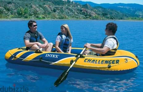 Intex Inflatable Boat Challenger 3 Boat. New unwanted gift