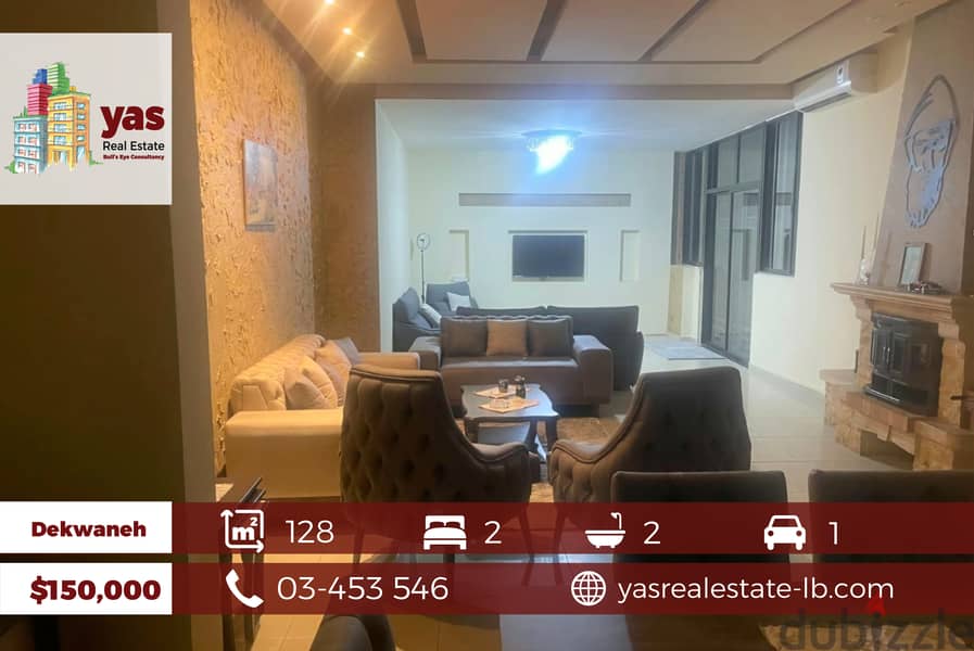 Dekwaneh 128m2 | 60m2 Terrace | Well Maintained  | Catchy | PA | 0