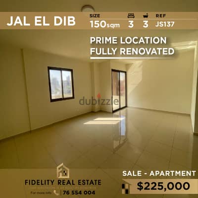 Apartment for sale in Jal El Dib JS137 شقة  للبيع في جل الديب