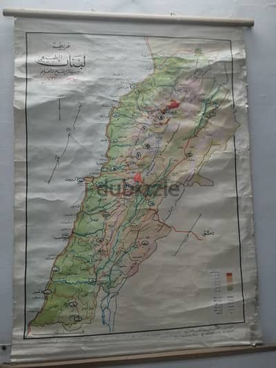 vintage lebanon map 72