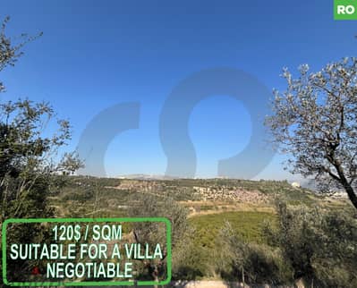 LAND -120$ / SQM SUITABLE FOR A VILLA -- IN TRIPOLI  ! REF#RO119245 !