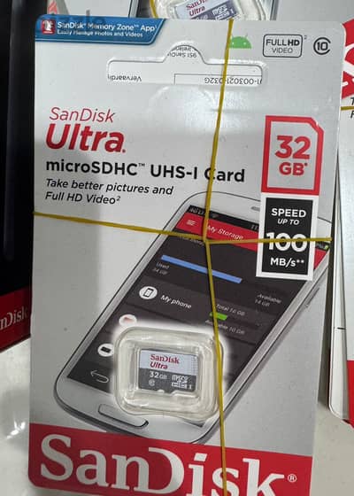 SanDisk Ultra Memory Card 32gb up to 100mb/s