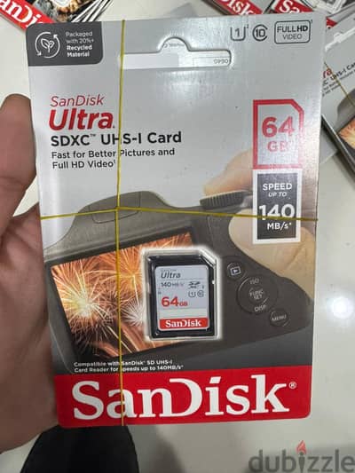 Sandisk ultra sdxc card 64gb up to 140mb/s