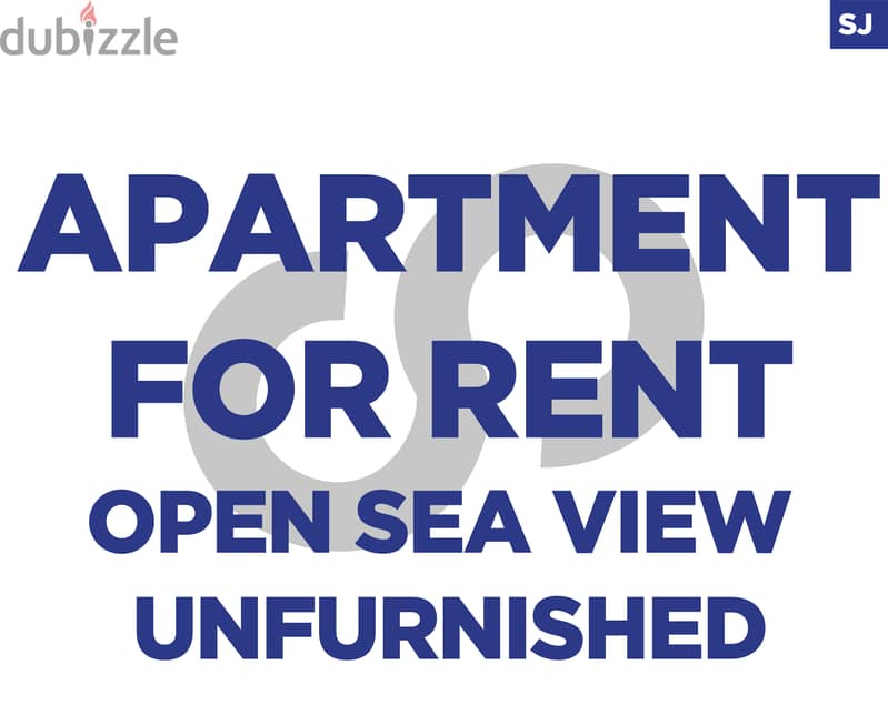 RENT -OPEN SEA VIEW  - UNFURNISHED IN AMCHIT (JBEIL) ! REF#SJ119258 ! 0