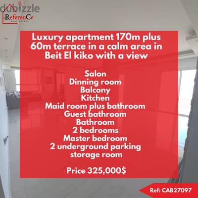 Luxury apartment in Beit El Kiko شقة فاخرة للبيع في بيت الكيكو