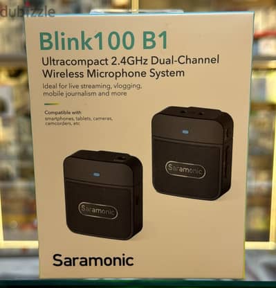 Saramonic Blink 100 B1 ultra compact 2.4ghz dual-channel wireless