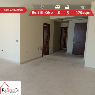 Apartment with terrace in Beit el Kiko شقة مع تراس في بيت الكيكو