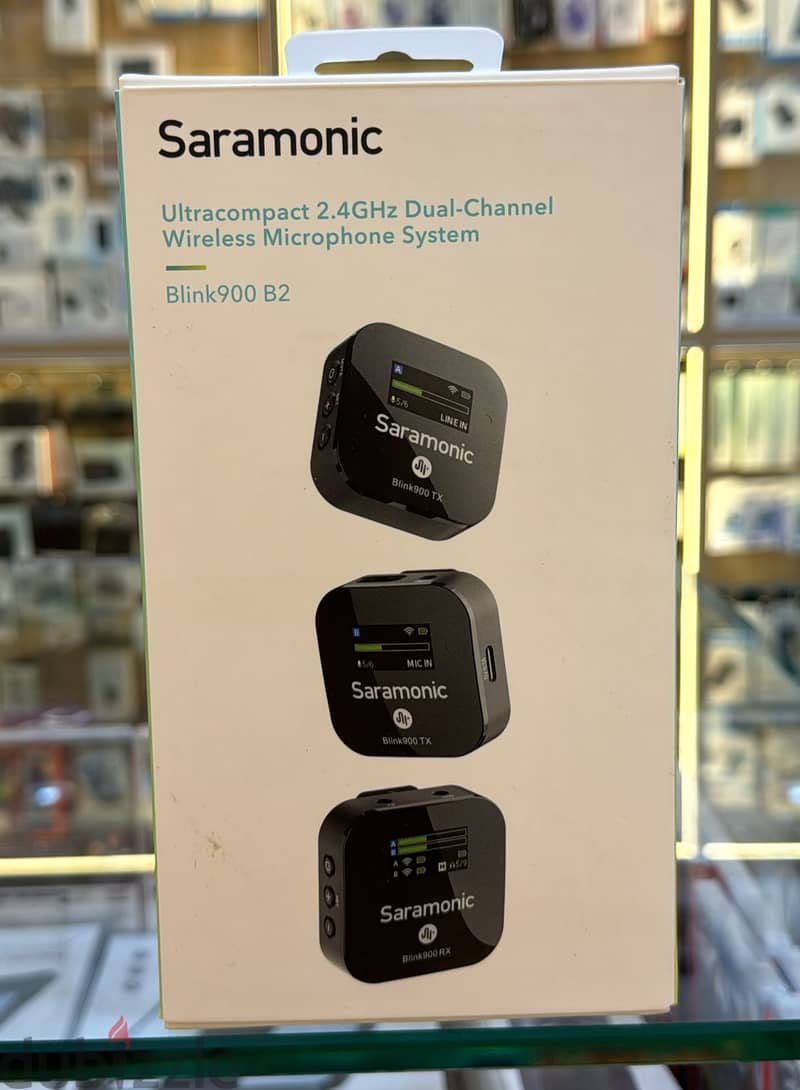 Saramonic Blink 900 B2 ultra compact 2.4ghz dual-channel wireless 0