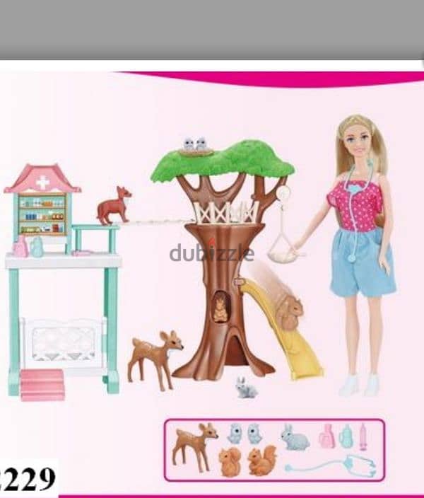 animal rescue center playset doll 1