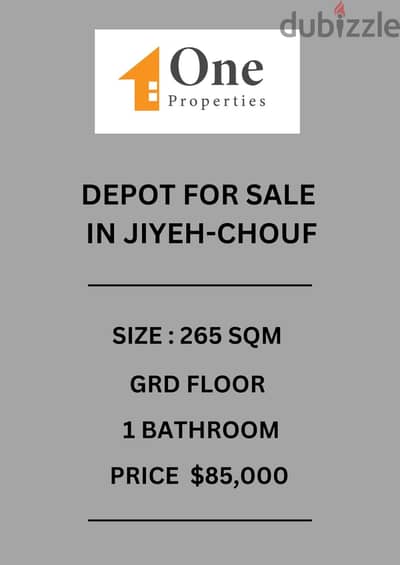 DEPOT FOR SALE IN JIYEH - CHOUF