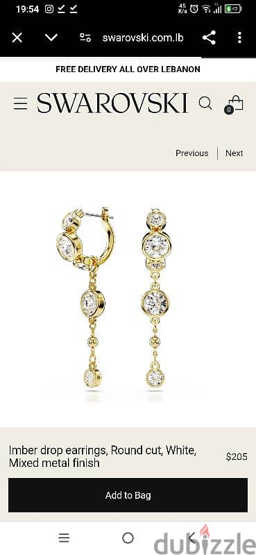 Swarovski Imber Drop Earrings 1