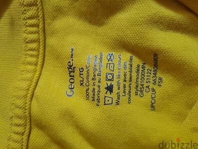 Georges Shirt yellow, made in Canada