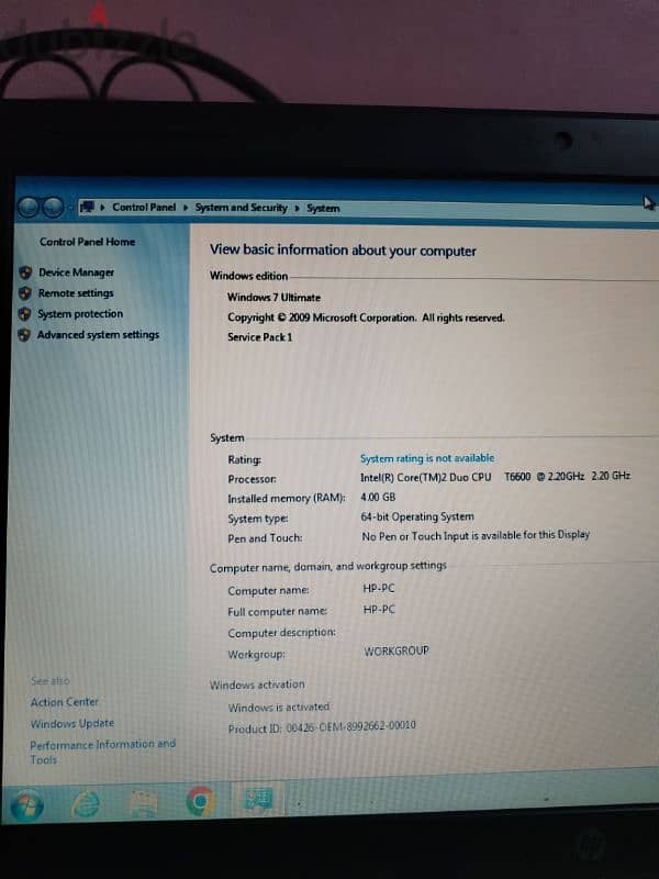 لابتوب hp. مستعمل 0