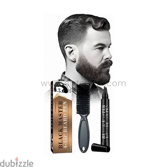 Waterproof Beard Filler Pen w/ Brush – Natural Black/Brown Finish 11