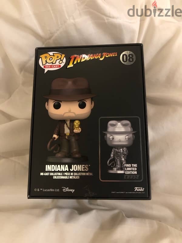 funko pop indiana jones exclusive die-cast metal collectible 1