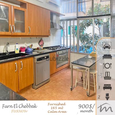 Furn El Chebbak | Very Good Building Status | Furnished 3 Bedrooms Apt