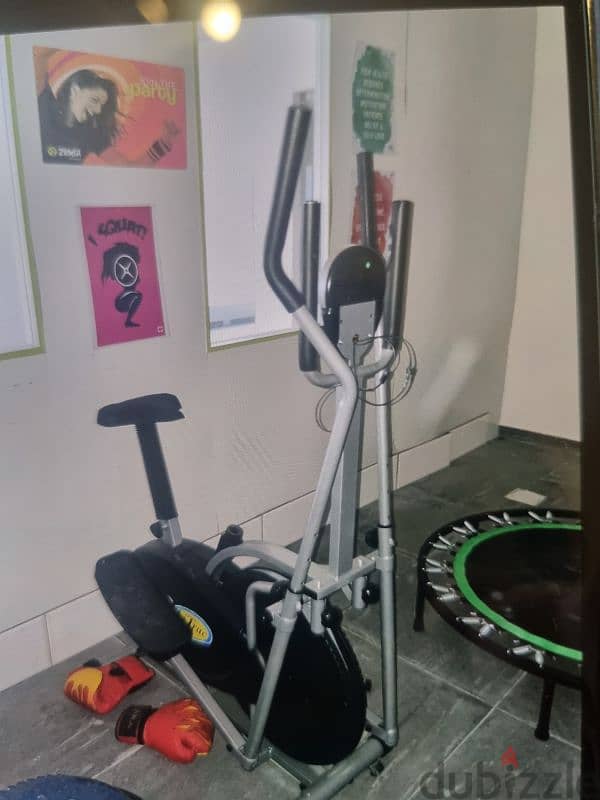 eleptical + iron bike + fat massager 0