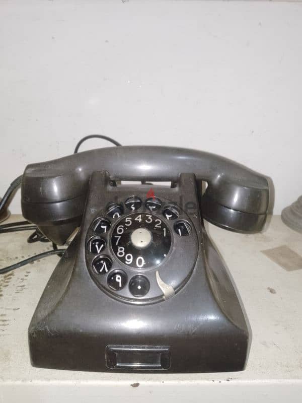 antique telephone Ericson working. year 60 0