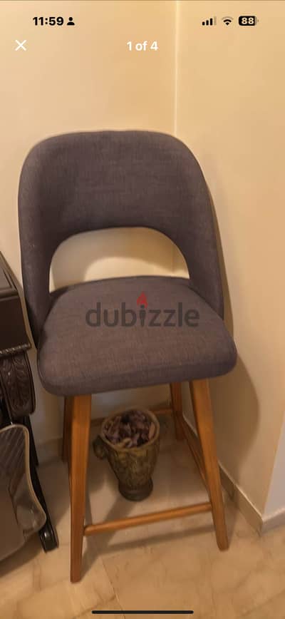 bar stools for sale كراسي بار للبيع قماش وخشب