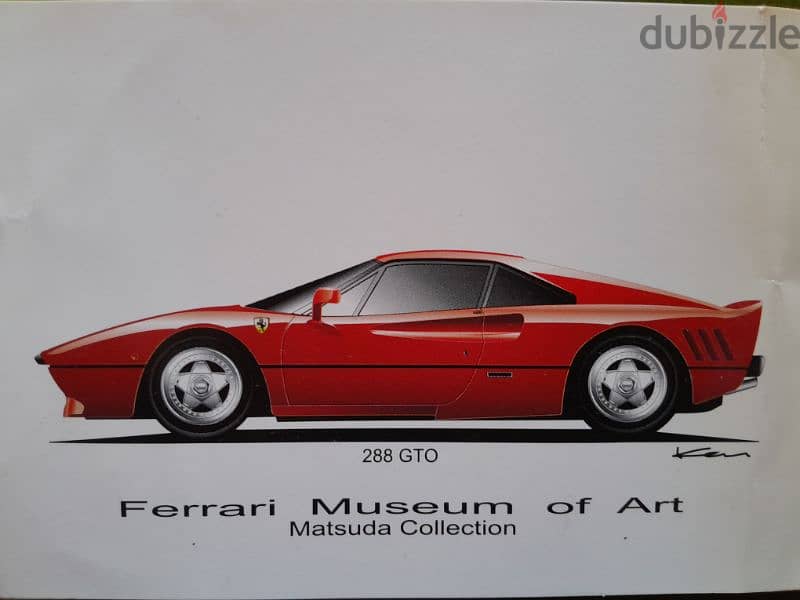 Ferrari 288 GTO Ken illustration collectible official card MATSUDA 1