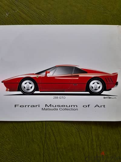 Ferrari 288 GTO Ken illustration collectible official card MATSUDA