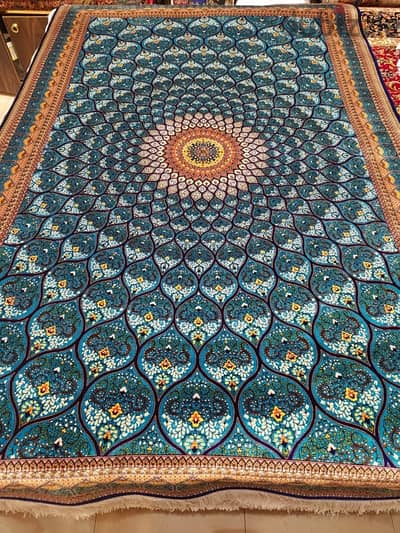 machine made Persian carpets 100% silk