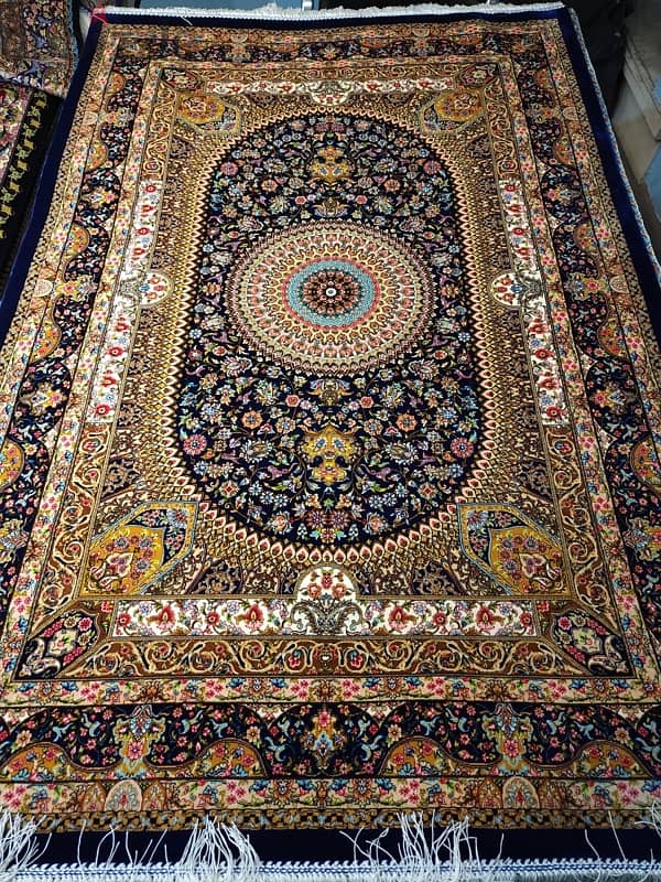 machine made Persian carpets 100% silk 1