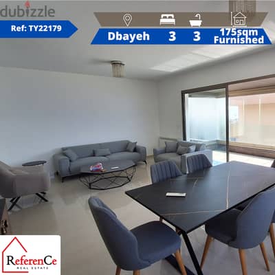 New furnished apartment in Dbaye شقة مفروشة جديدة في ضبية