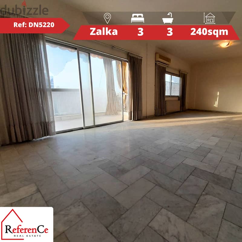 Prime apartment for sale in Zalka شقة رائعة للبيع في الزلقا 0