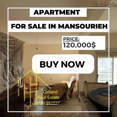 HOT DEAL!!!!!  Apartment for sale in Sabtieh $120,000