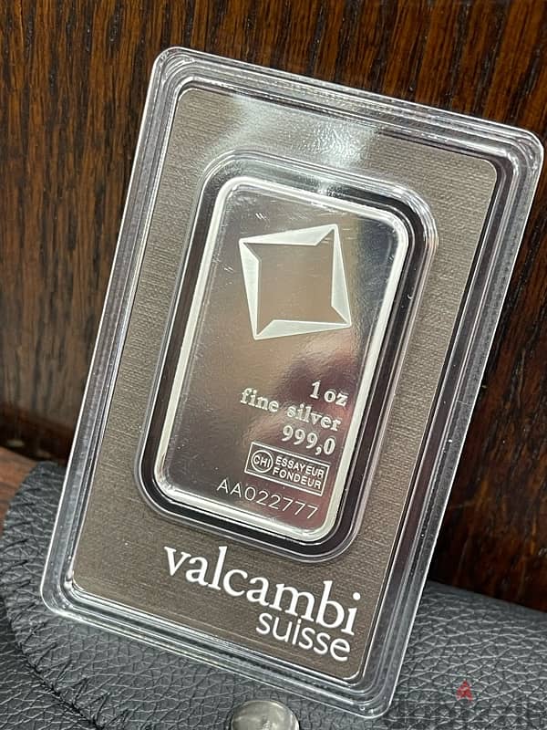 Valcambi Silver Ounse Special Number AA 022  777 1