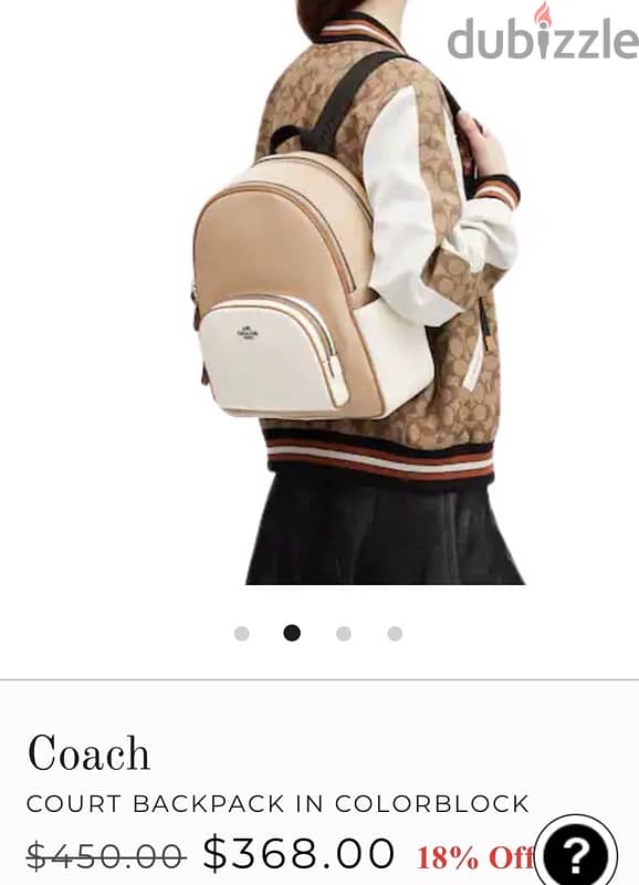 original coach backpack 1